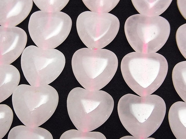 Heart, Rose Quartz Gemstone Beads