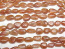 [Video] Sunstone AA++ Flat Nugget half or 1strand beads (aprx.15inch / 38cm)