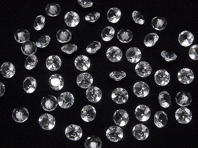[Video] High Quality Petalite AAA Loose stone Round Faceted 6x6mm 1pc