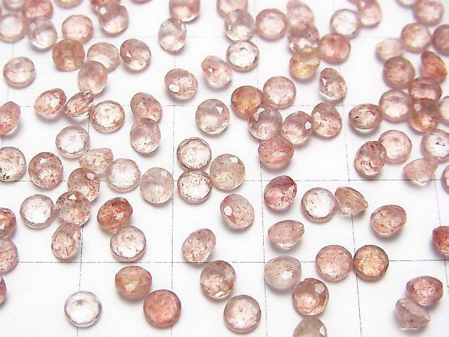 [Video] High Quality Pink Epidote AAA Loose stone Round Faceted 4x4mm 10pcs