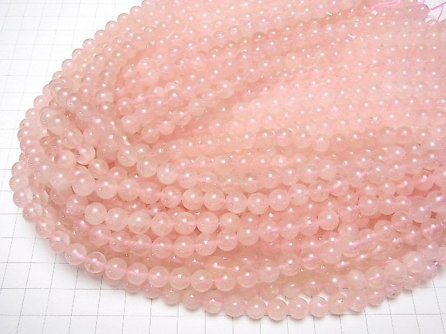[Video] Morganite AAA- Round 8mm 1/4 or 1strand beads (aprx.15inch / 37cm)