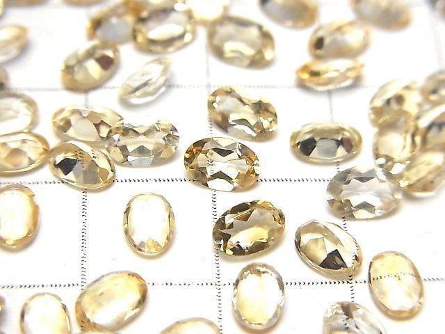 [Video] High Quality Citrine AAA Loose stone Oval Faceted 6x4mm 10pcs