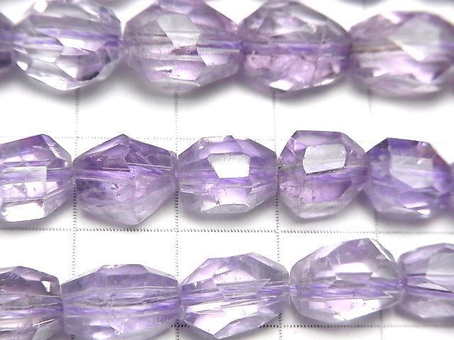 [Video] Pink Amethyst AA++ Faceted Nugget half or 1strand beads (aprx.15inch/37cm)