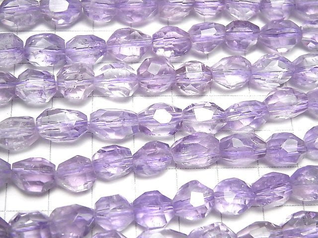 [Video] Pink Amethyst AA++ Faceted Nugget half or 1strand beads (aprx.15inch/37cm)