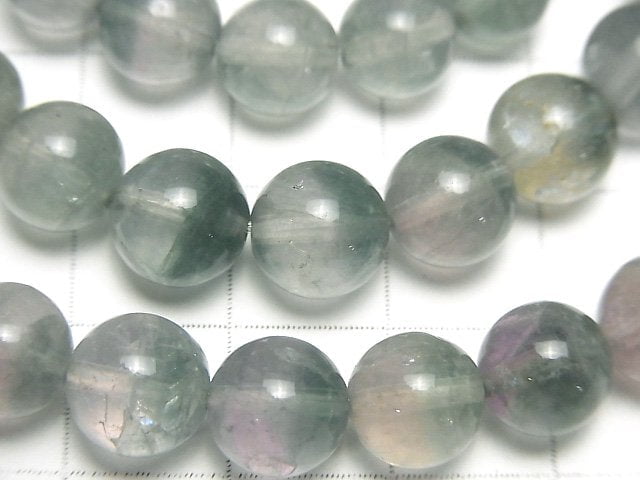 [Video] Bi-color Fluorite AA++ Round 8mm Bracelet