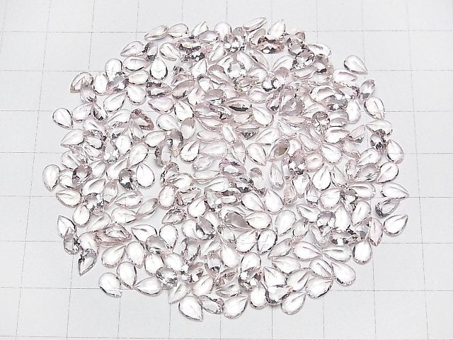 [Video] High Quality Morganite AAA Loose stone Pear shape Faceted 6x4mm 2pcs