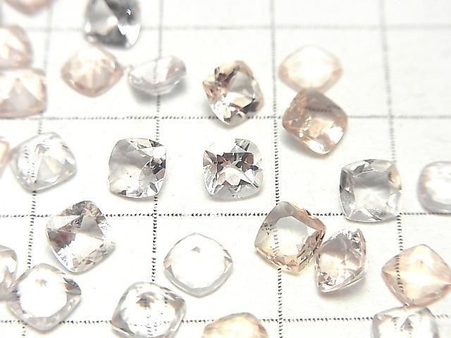 [Video]High Quality Morganite AAAA Loose stone Square Faceted 5x5mm 1pc