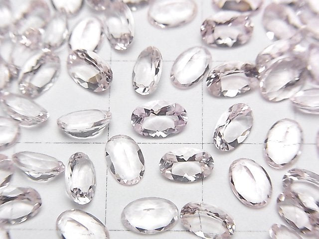 [Video] High Quality Morganite AAA Loose stone Oval Faceted 6x4mm 1pc