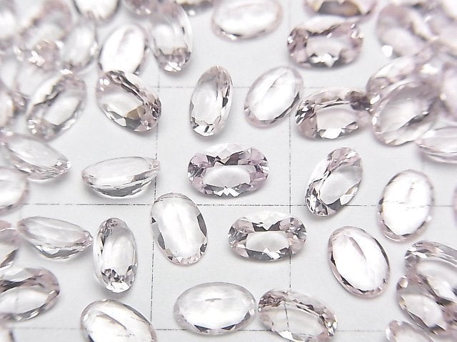 [Video] High Quality Morganite AAA Loose stone Oval Faceted 6x4mm 1pc