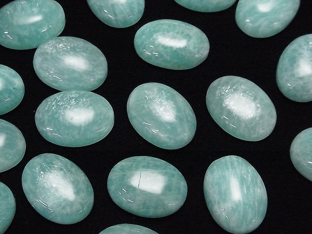 [Video] Amazonite AA++ Oval Cabochon 20x15mm 2pcs