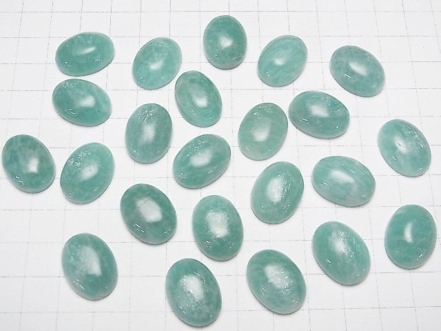 [Video] Amazonite AA++ Oval Cabochon 20x15mm 2pcs