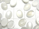 [Video] White Moonstone AAA Oval Cabochon 8x6mm 10pcs