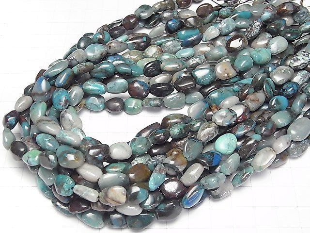 [Video]Brazilian Chrysocolla AA+ Nugget 1strand beads (aprx.15inch/38cm)