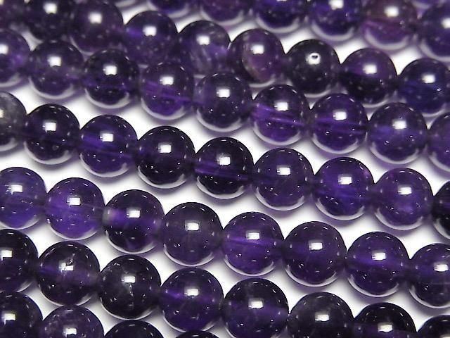 [Video] Amethyst AA++ Round 6mm 1-strand beads (approx. 15 inches/37 cm)
