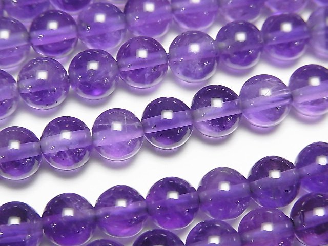 Amethyst, Round Gemstone Beads