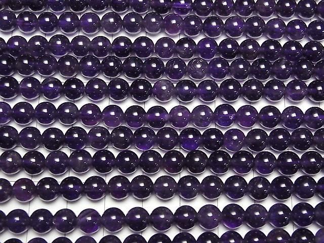 [Video] Amethyst AA++ Round 6mm 1-strand beads (approx. 15 inches/37 cm)