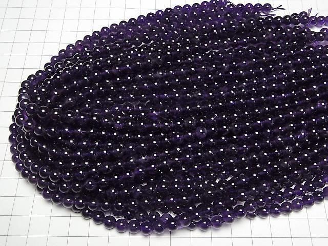 [Video] Amethyst AA++ Round 6mm 1-strand beads (approx. 15 inches/37 cm)