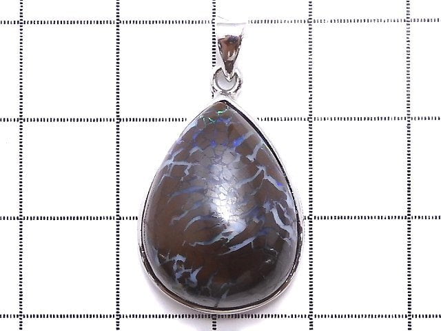 [Video] [One of a kind] Australia Boulder Opal AAA Pendant Silver925 NO.32