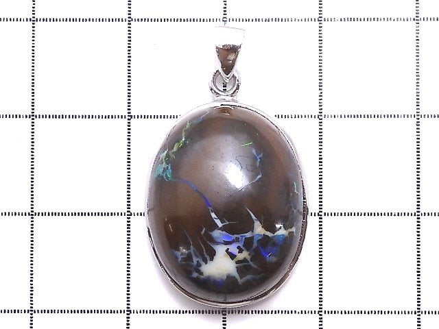 [Video] [One of a kind] Australia Boulder Opal AAA Pendant Silver925 NO.34