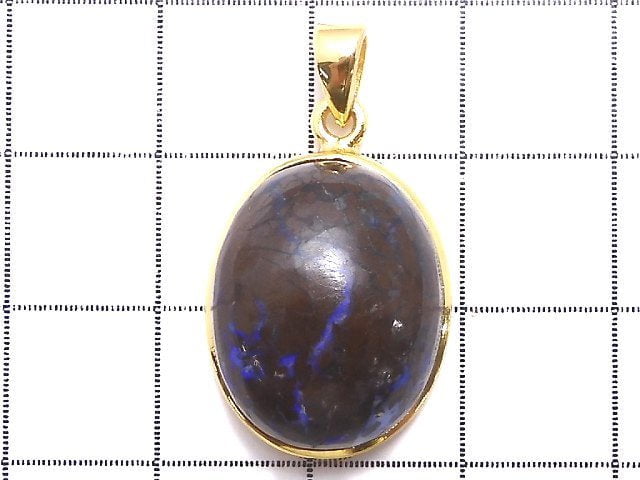 [Video] [One of a kind] Australia Boulder Opal AAA Pendant 18KGP NO.42