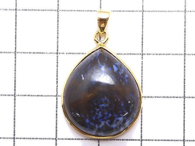 [Video] [One of a kind] Australia Boulder Opal AAA Pendant 18KGP NO.44