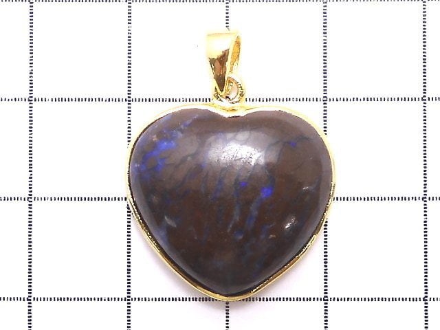 [Video] [One of a kind] Australia Boulder Opal AAA Pendant 18KGP NO.49