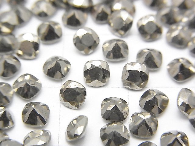 [Video]Pyrite Loose stone Square Faceted 4x4mm 10pcs