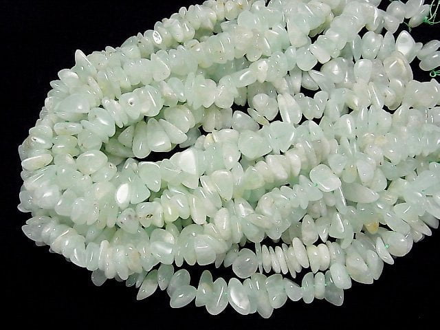 [Video] Pastel Color Prehnite AA+ Chips (Small Nugget) 1strand beads (aprx.15inch / 38cm)