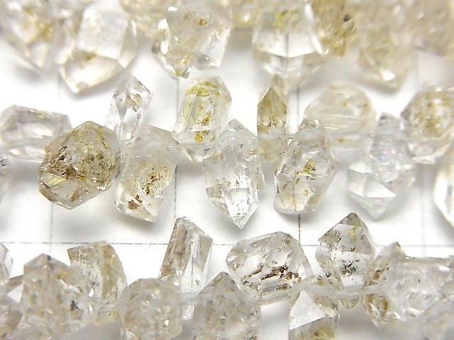 [Video] Pakistan Oil in Quartz Rough Rock Top Side Drilled Hole Half or 1strand beads (aprx.15inch/38cm)