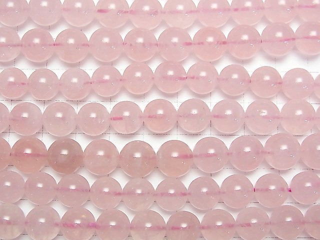 [Video] Madagascar Deep Rose Quartz AA++ Round 10mm half or 1strand beads (aprx.15inch/37cm)