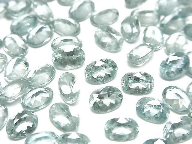 [Video] High Quality Sky Kyanite AAA Loose Stone Oval Faceted 7x5mm 1pc