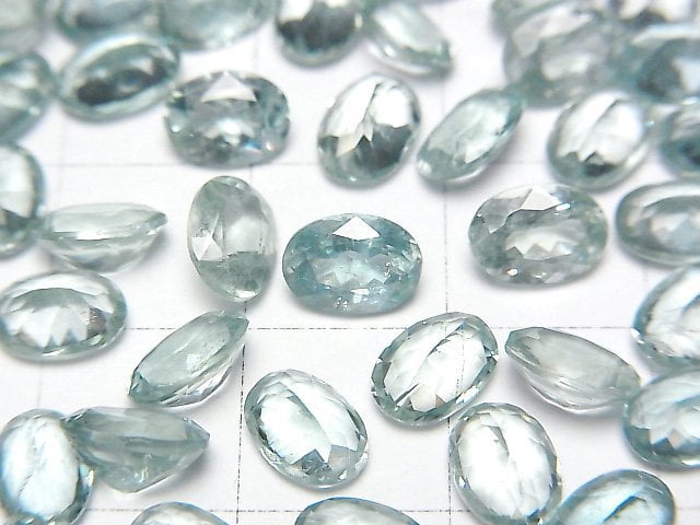 [Video] High Quality Sky Kyanite AAA Loose stone Oval Faceted 7x5mm 3pcs