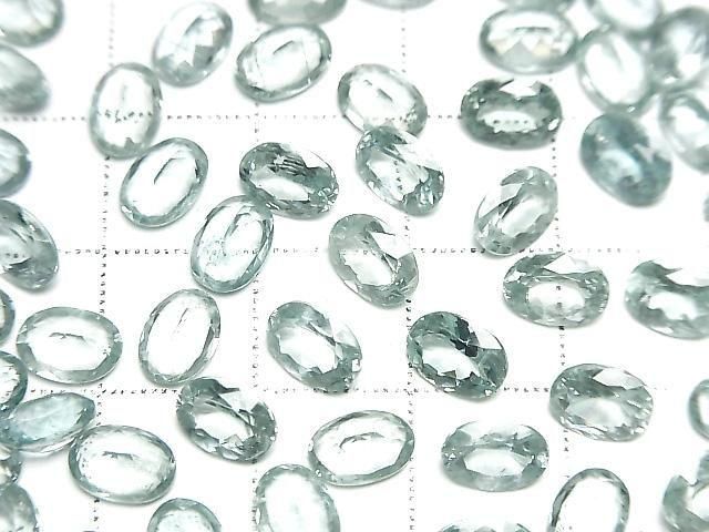 [Video] High Quality Sky Kyanite AAA Loose Stone Oval Faceted 7x5mm 1pc