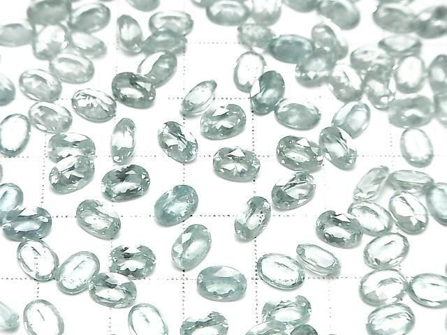 [Video] High Quality Sky Kyanite AAA Loose Stone Oval Faceted 7x5mm 1pc