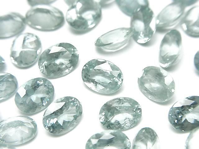 [Video] High Quality Sky Kyanite AAA Loose Stone Oval Faceted 8x6mm 1pc