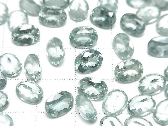 [Video] High Quality Sky Kyanite AAA Loose Stone Oval Faceted 8x6mm 1pc