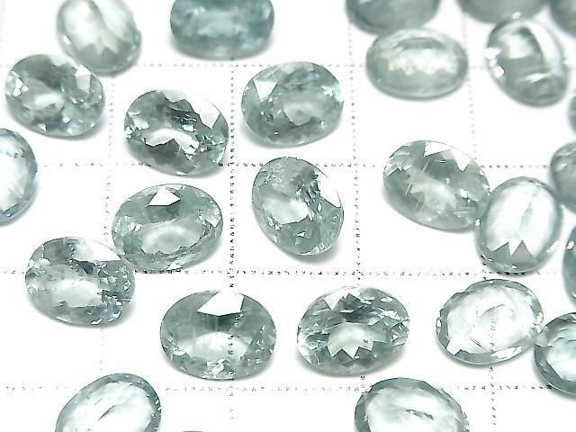 [Video] High Quality Sky Kyanite AAA Loose Stone Oval Faceted 9x7mm 1pc