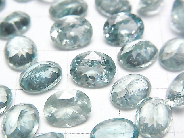 [Video] High Quality Sky Kyanite AAA Loose stone Oval Faceted 9x7mm 3pcs