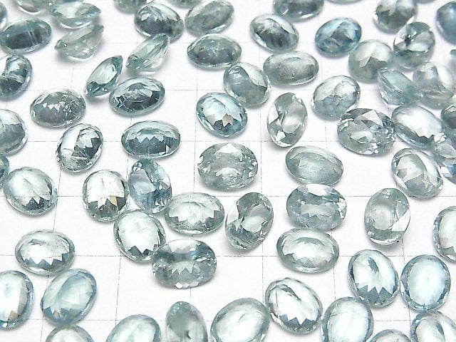 [Video] High Quality Sky Kyanite AAA Loose stone Oval Faceted 9x7mm 3pcs