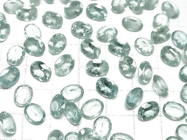 [Video] High Quality Sky Kyanite AAA Loose Stone Oval Faceted 9x7mm 1pc