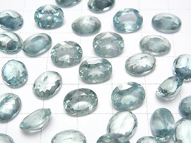 [Video] High Quality Sky Kyanite AAA Loose stone Oval Faceted 10x8mm 1pc