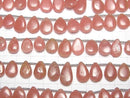 [Video] Argentina Rhodochrosite AA++ Pear shape (Smooth) 1strand beads (aprx.7inch / 18cm)