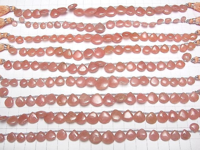 [Video] Argentina Rhodochrosite AA++ Chestnut (Smooth) 1strand beads (aprx.7inch / 18cm)