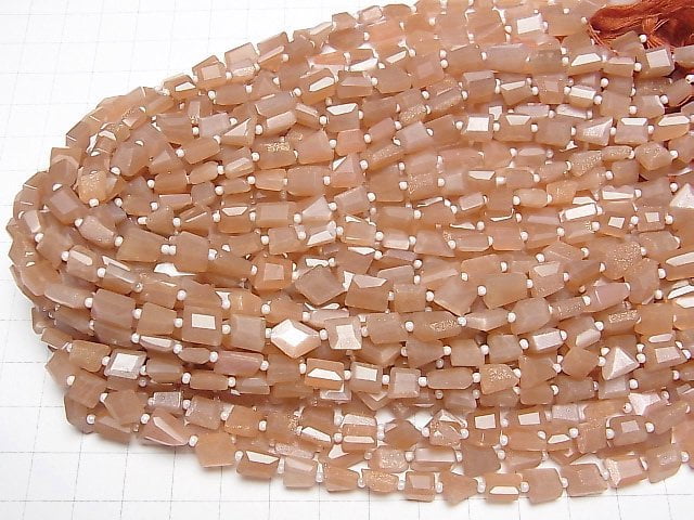 [Video] Orange Moonstone AA++ Faceted Nugget 1strand beads (aprx.13inch / 32cm)