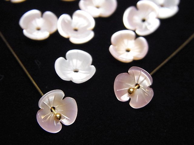 Flower, Mother of Pearl (Shell Beads) Pearl & Shell Beads