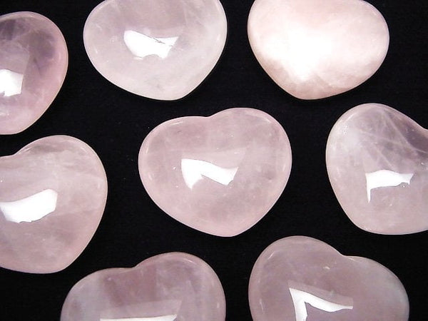 Heart, Rose Quartz Gemstone Beads