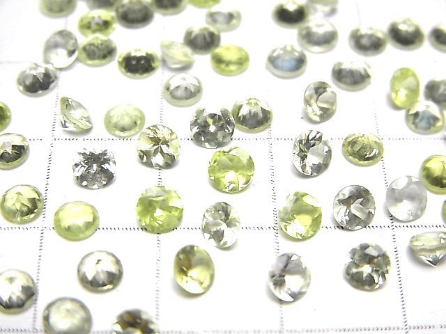 [Video] High Quality Chrysoberyl AAA- Loose stone Round Faceted 3.5x3.5mm 5pcs