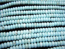 [Video] Magnesite Turquoise Rondelle 4x4x2mm 1strand beads (aprx.15inch / 38cm)