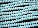 [Video] Magnesite Turquoise Rondelle 6x6x3.5mm 1strand beads (aprx.15inch / 36cm)