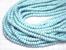 [Video] Magnesite Turquoise Rondelle 6x6x3.5mm 1strand beads (aprx.15inch / 36cm)